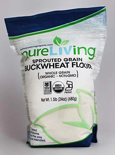 Organic Sprouted Buckwheat Flour 24 oz Bag Y1044