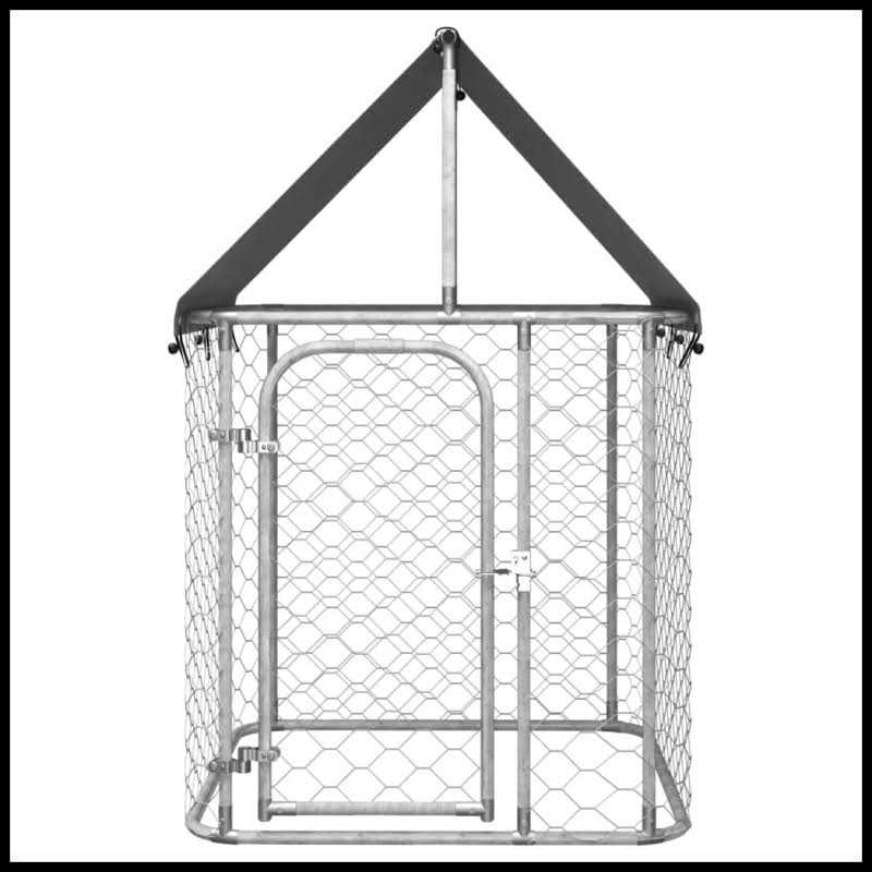Outdoor Dog Kennel with Roof V759890