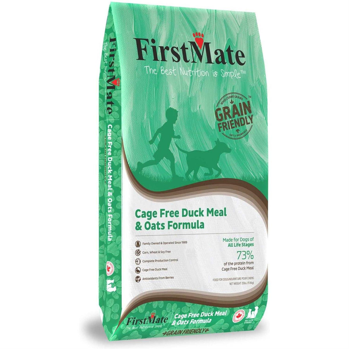 Cage Free Duck & Oats Dry Dog Food B6107