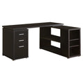 Coffee Brown L-Shaped Computer Desk M64341
