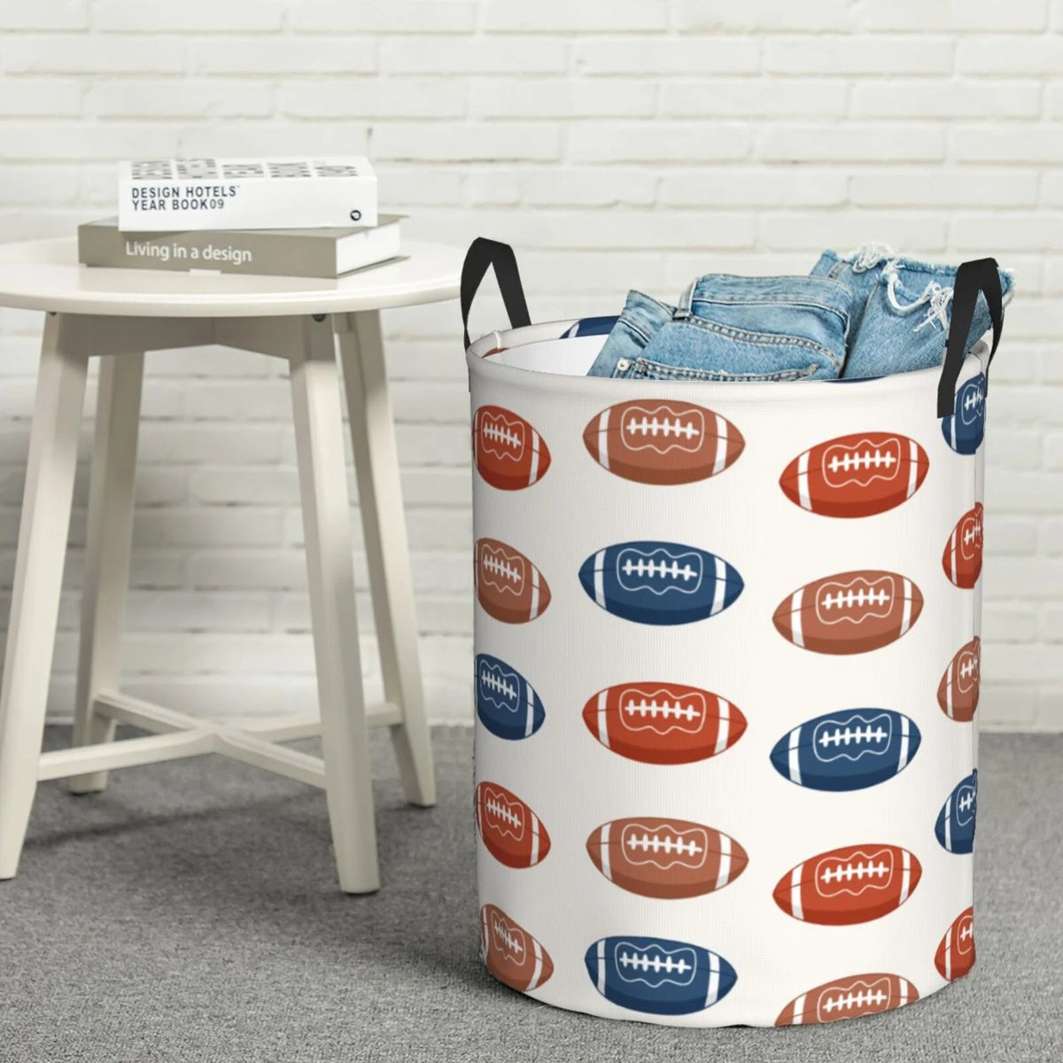 Collapsible 62L Polyester Laundry Basket U20771