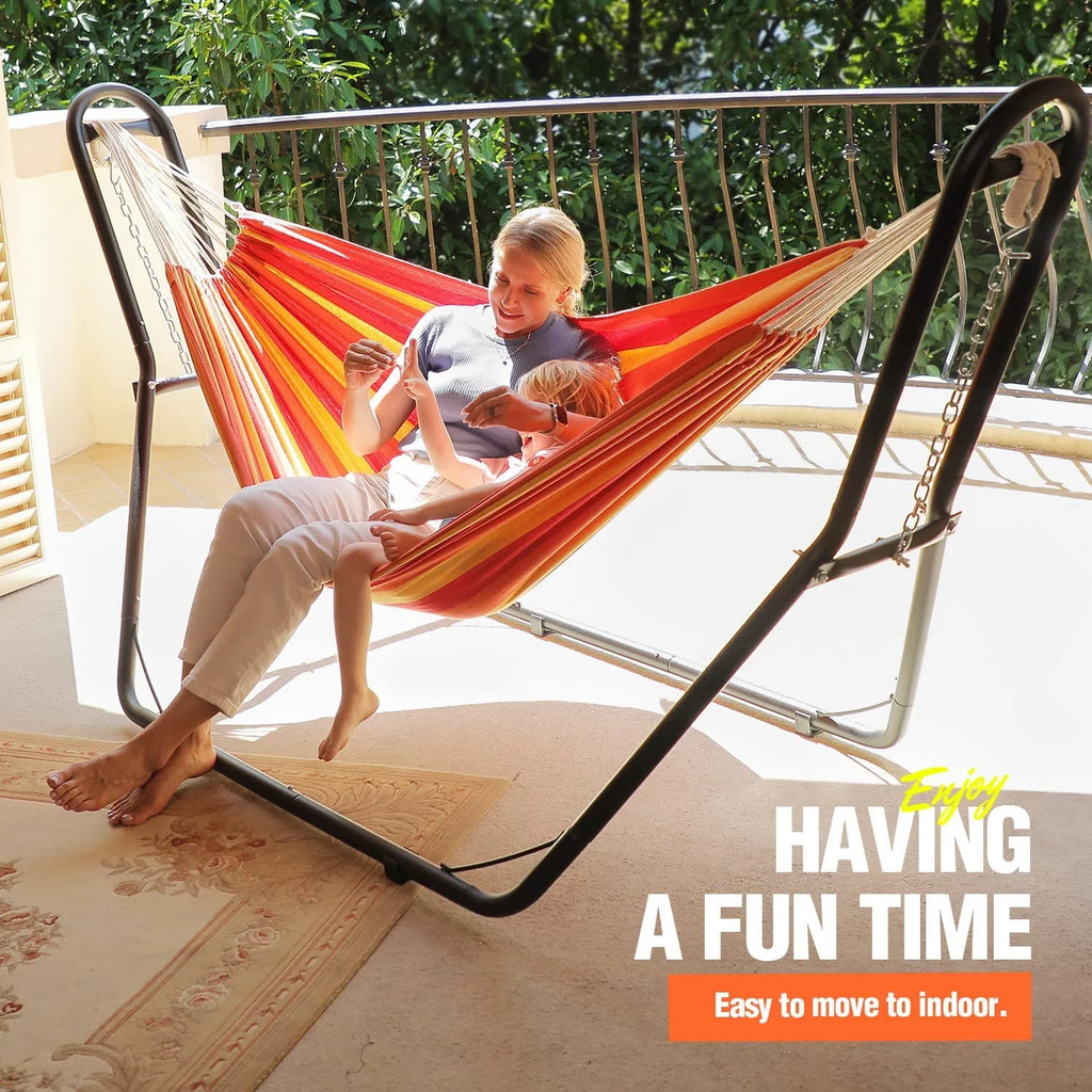 2 Person Steel Hammock with Stand R995