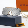 Frameless One-Piece Printed Polarized Sunglasses O35694