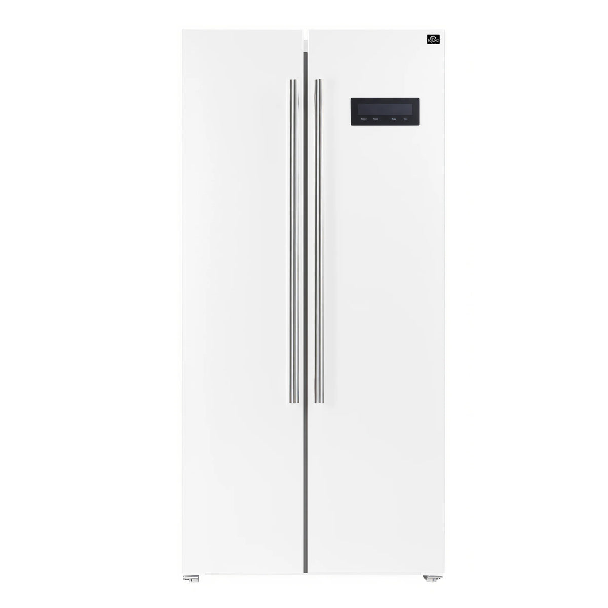 15.6 cu. ft. Refrigerator in White with Silver Handles U5256
